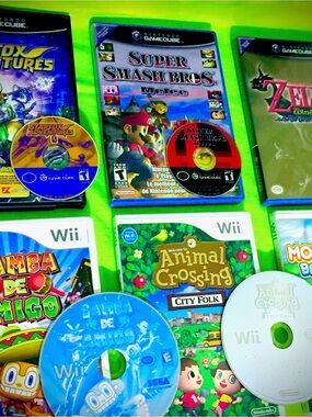 🔴Nintendo GameCube & Wii Video Games Lot/Collection (Zelda, Super Smash& more)